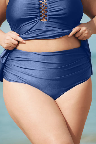 Women Knitted Nylon Tankini Bottoms Sustainable Plus Size Tankinis - BERLOOK