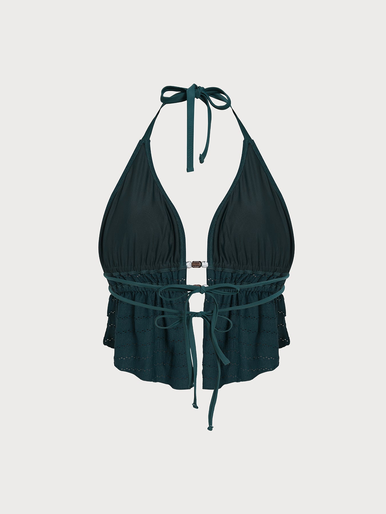 Women Knitted Nylon Tankini Tops Sustainable Plus Size Tankinis - BERLOOK