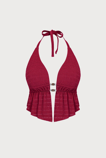Women Knitted Nylon Tankini Tops Sustainable Plus Size Tankinis - BERLOOK