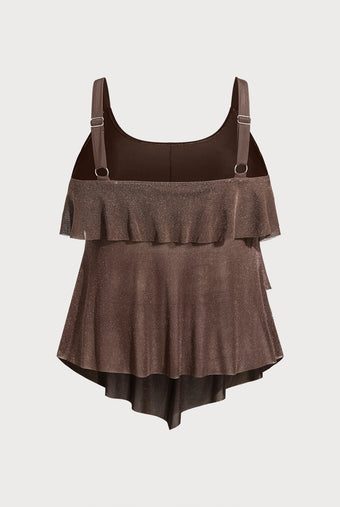 Women Knitted Nylon Tankini Tops Sustainable Plus Size Tankinis - BERLOOK
