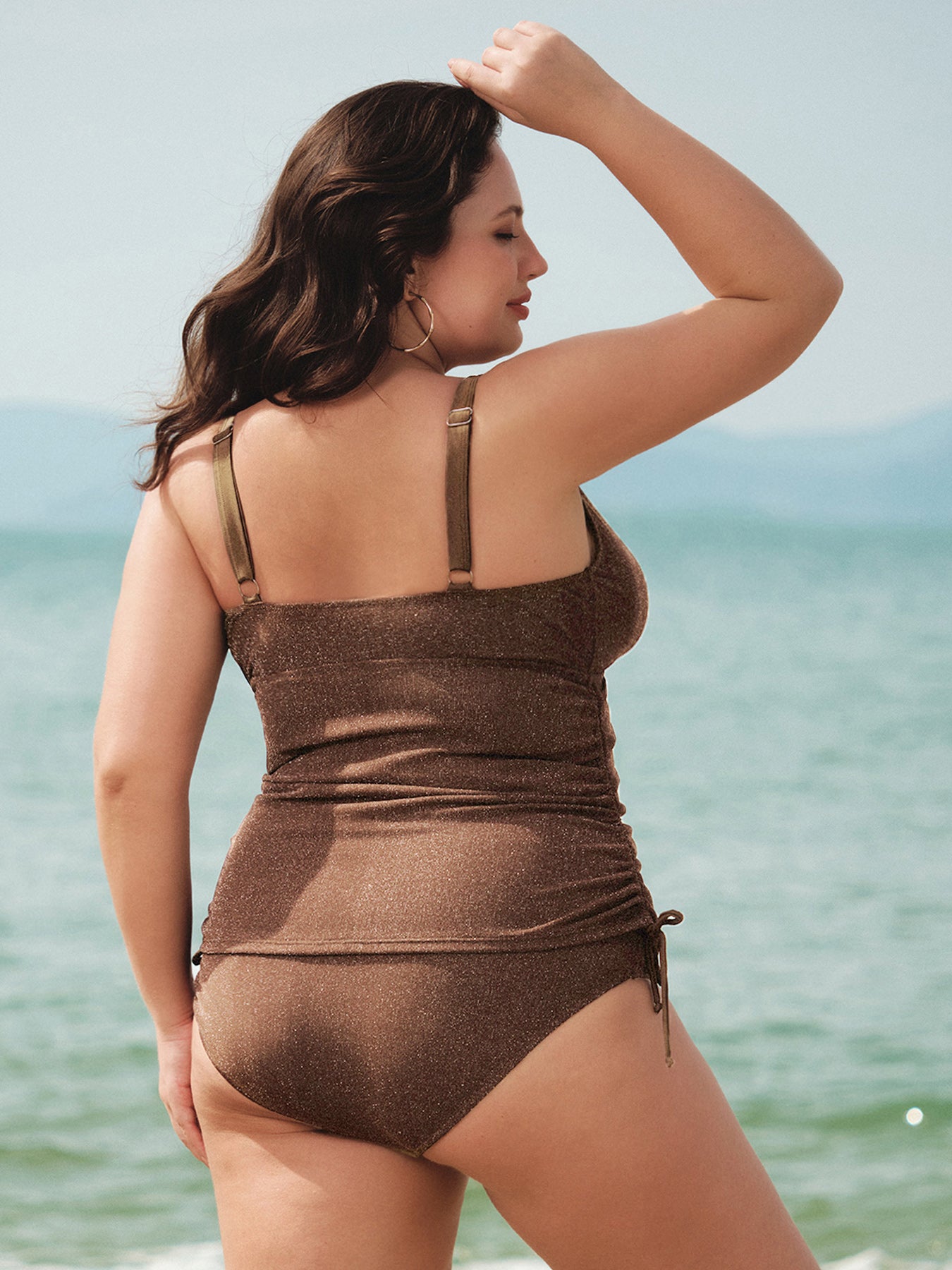 Women Knitted Nylon Tankini Tops Sustainable Plus Size Tankinis - BERLOOK