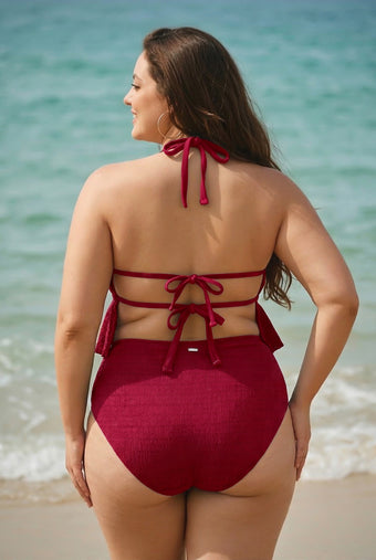 Women Knitted Nylon Tankini Tops Sustainable Plus Size Tankinis - BERLOOK