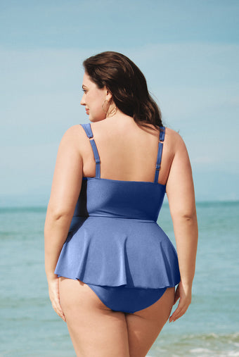 Women Knitted Nylon Tankini Tops Sustainable Plus Size Tankinis - BERLOOK