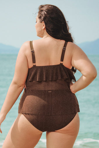 Women Knitted Nylon Tankini Tops Sustainable Plus Size Tankinis - BERLOOK