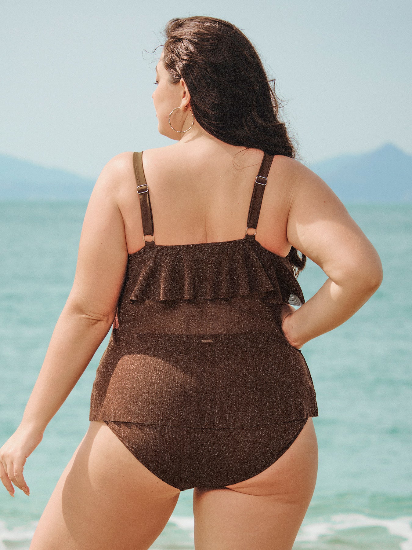Women Knitted Nylon Tankini Tops Sustainable Plus Size Tankinis - BERLOOK