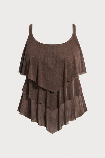 Women Knitted Nylon Tankini Tops Sustainable Plus Size Tankinis - BERLOOK