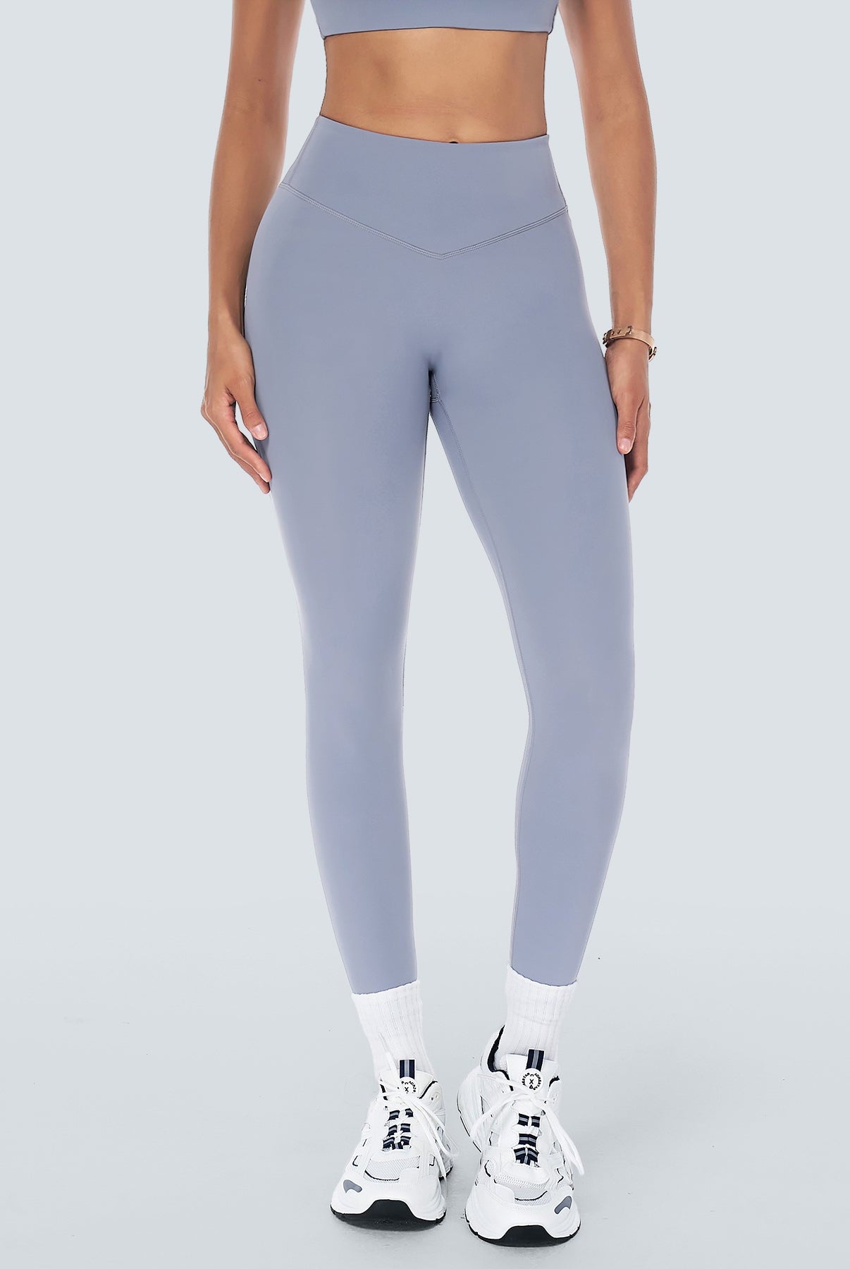 Women Knitted Nylon Yoga Leggings Sustainable Yoga Bottoms - BERLOOK