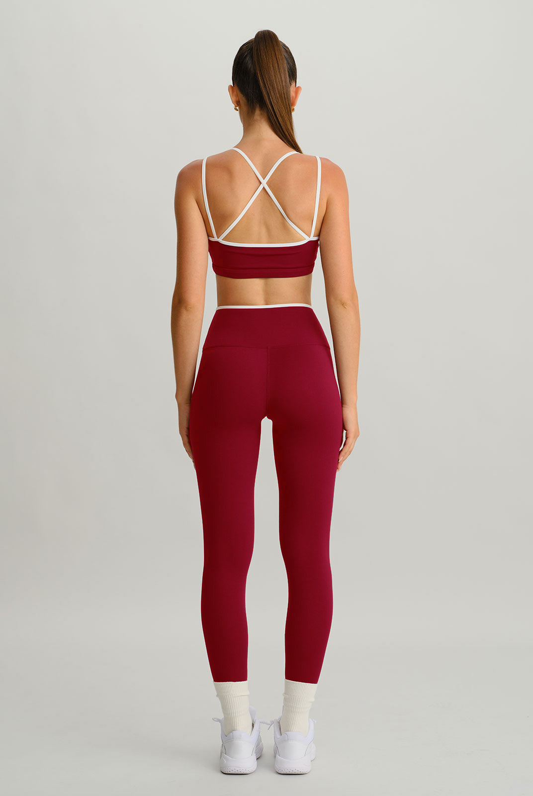 Women Knitted Nylon Yoga Leggings Sustainable Yoga Bottoms - BERLOOK