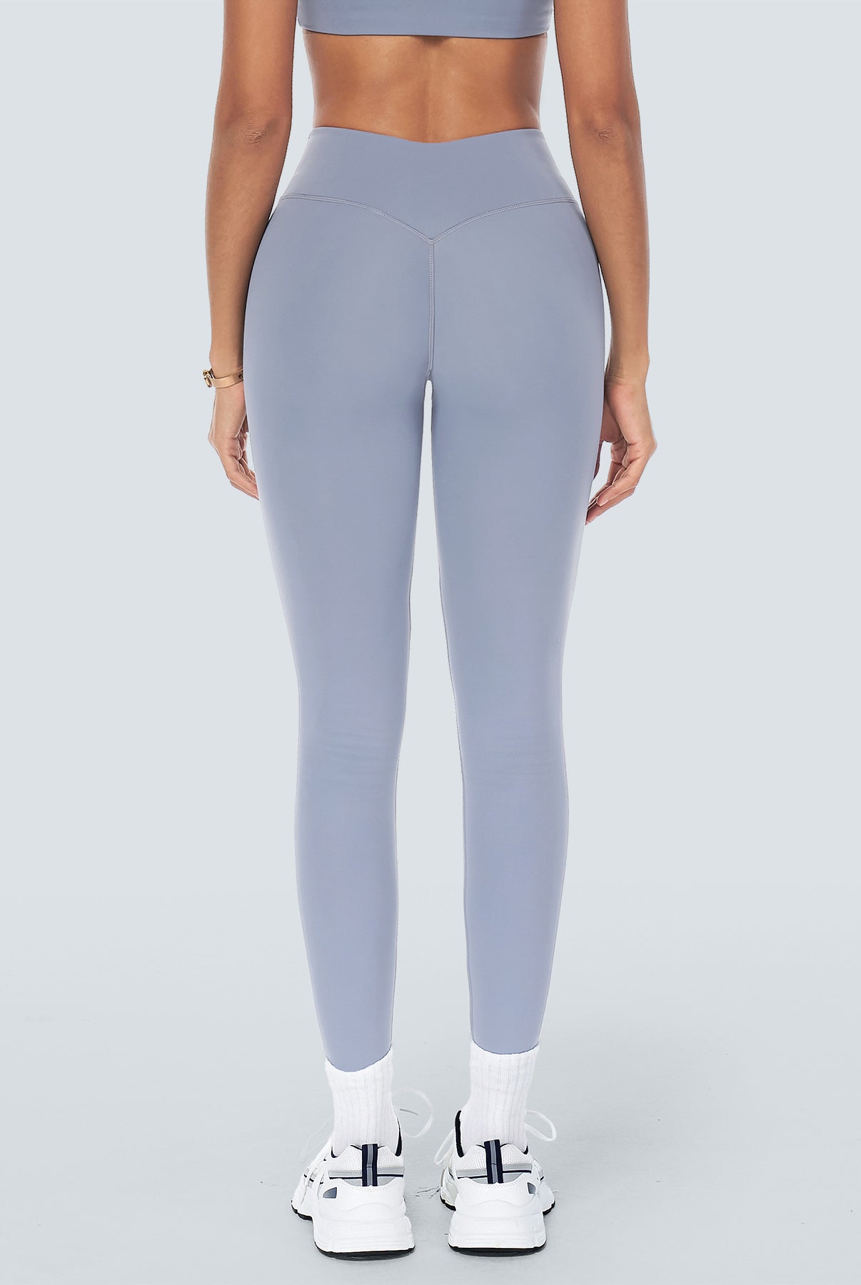 Women Knitted Nylon Yoga Leggings Sustainable Yoga Bottoms - BERLOOK