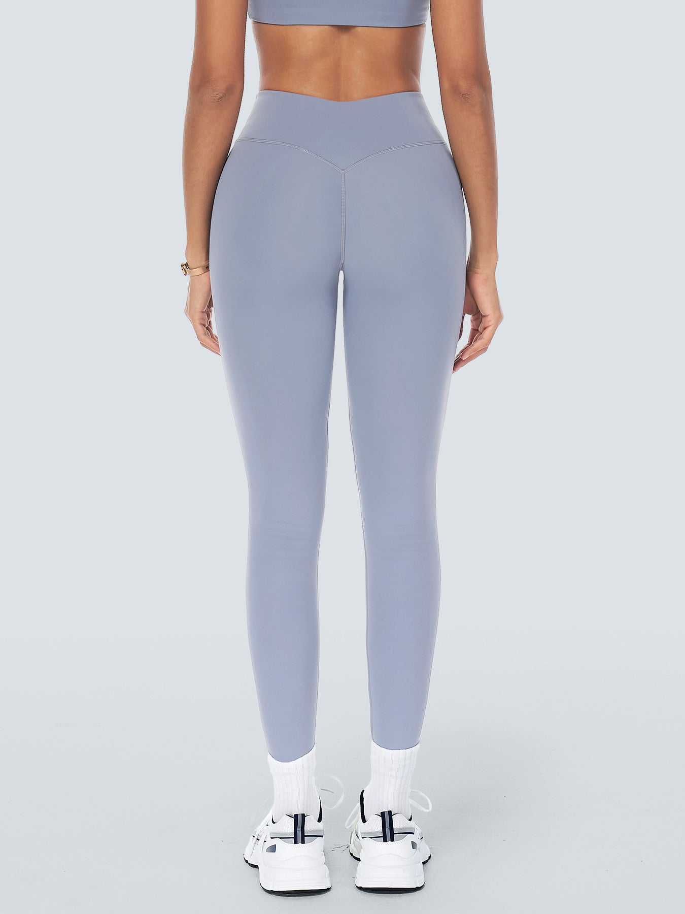 Women Knitted Nylon Yoga Leggings Sustainable Yoga Bottoms - BERLOOK