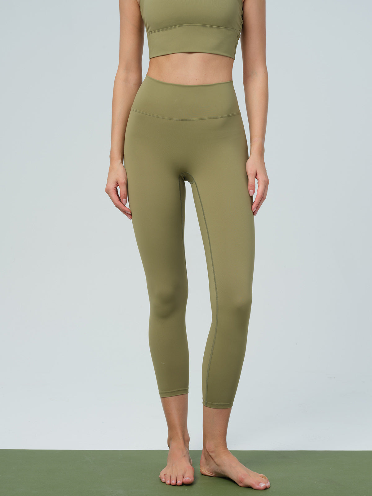 Women Knitted Nylon Yoga Leggings Sustainable Yoga Bottoms - BERLOOK