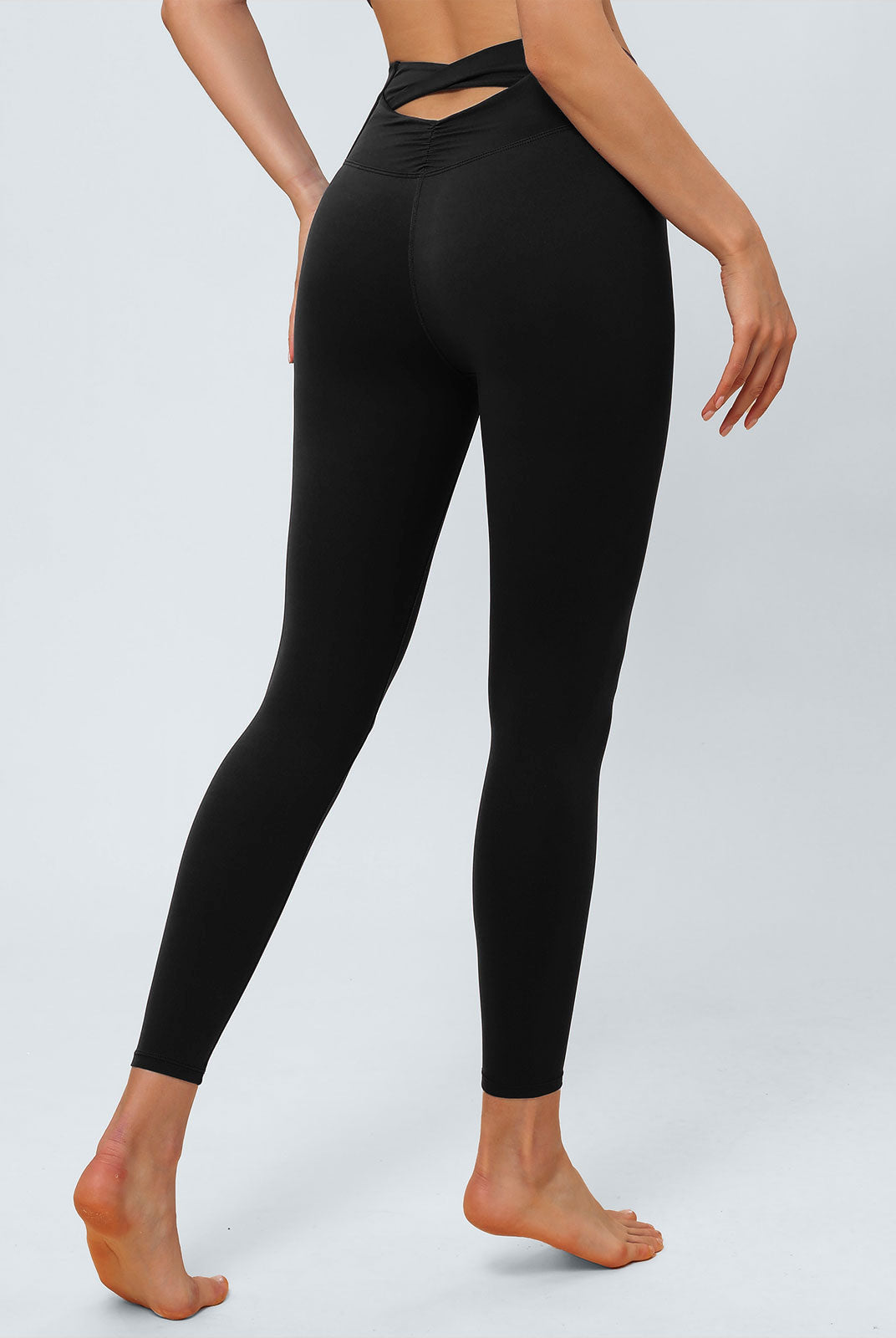 Women Knitted Nylon Yoga Leggings Sustainable Yoga Bottoms - BERLOOK