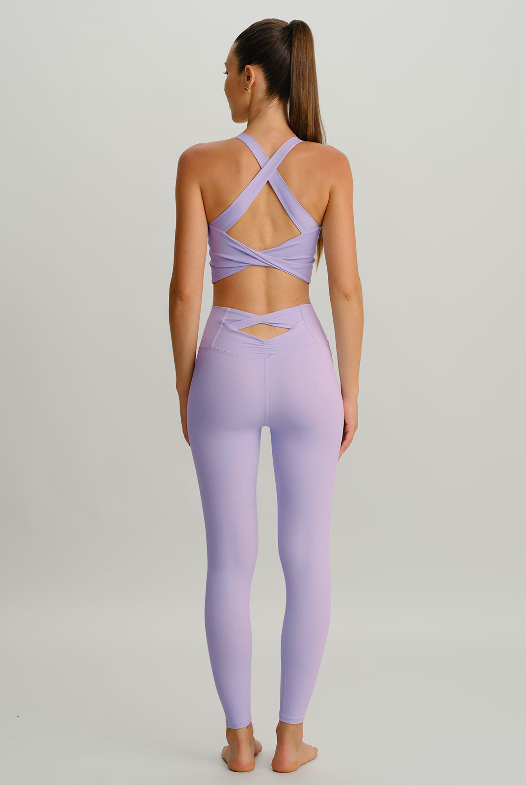 Women Knitted Nylon Yoga Leggings Sustainable Yoga Bottoms - BERLOOK