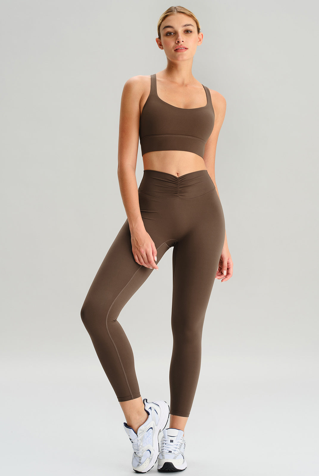 Women Knitted Nylon Yoga Leggings Sustainable Yoga Bottoms - BERLOOK