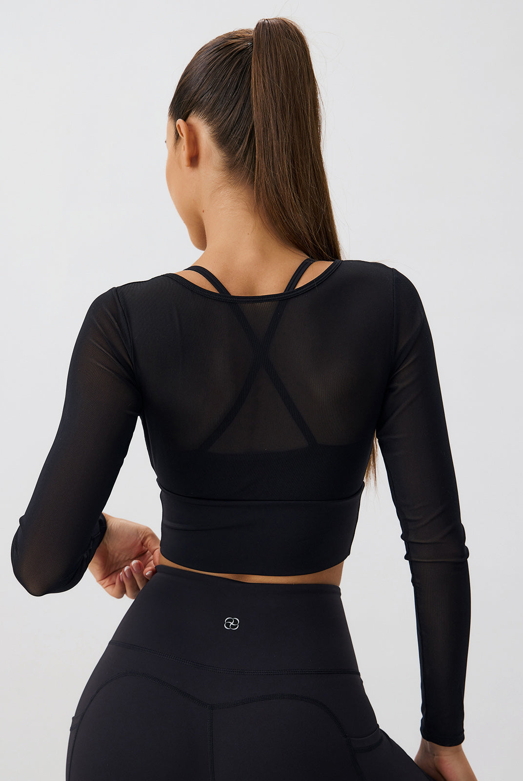 Women Knitted Nylon Yoga Long Sleeve Tops Sustainable Yoga Tops - BERLOOK