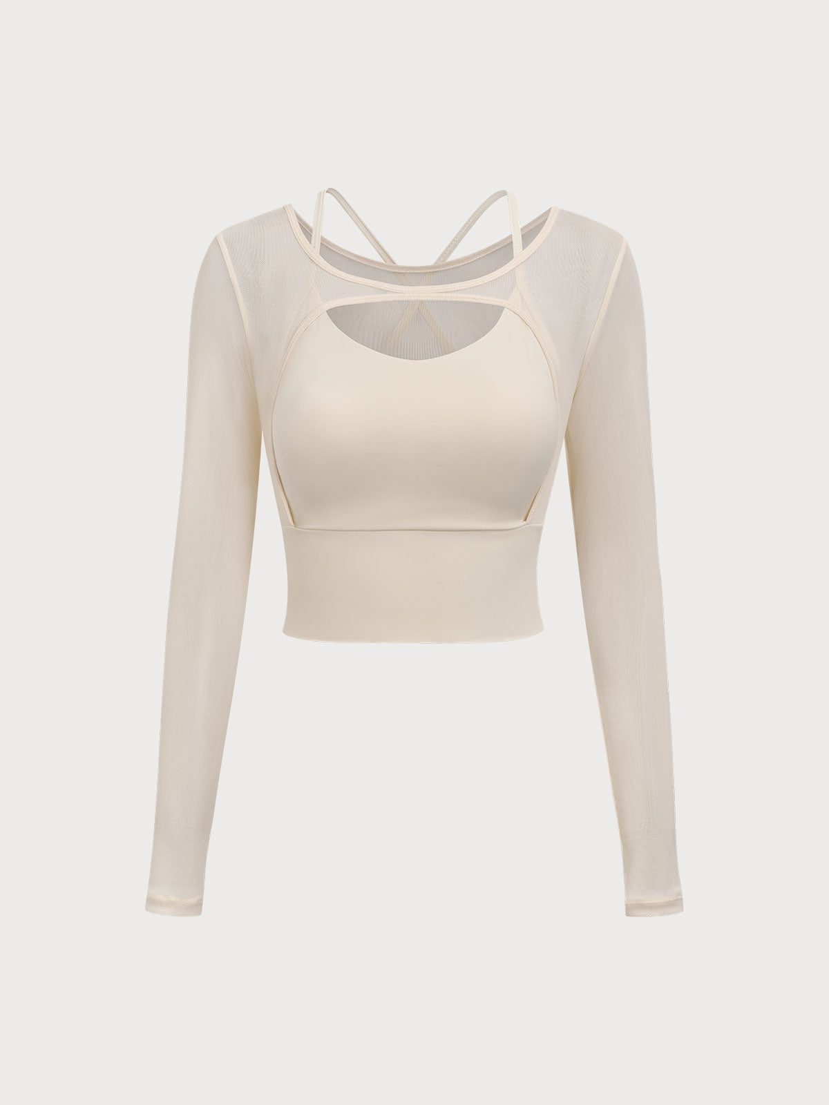 Women Knitted Nylon Yoga Long Sleeve Tops Sustainable Yoga Tops - BERLOOK