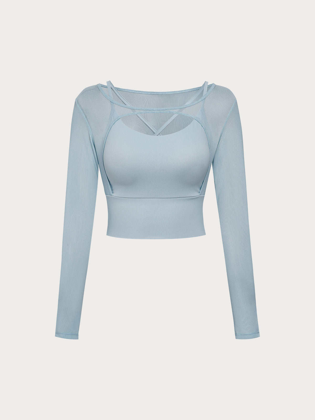 Women Knitted Nylon Yoga Long Sleeve Tops Sustainable Yoga Tops - BERLOOK