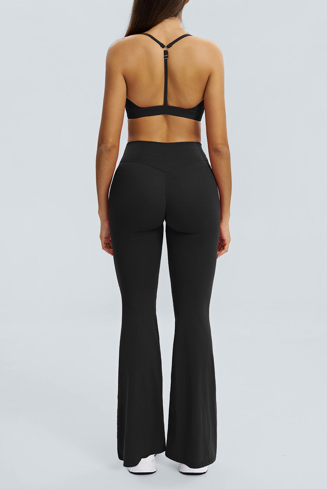 Women Knitted Nylon Yoga Pants Sustainable Yoga Bottoms - BERLOOK