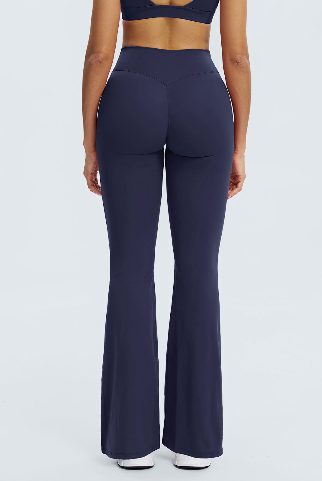 Women Knitted Nylon Yoga Pants Sustainable Yoga Bottoms - BERLOOK
