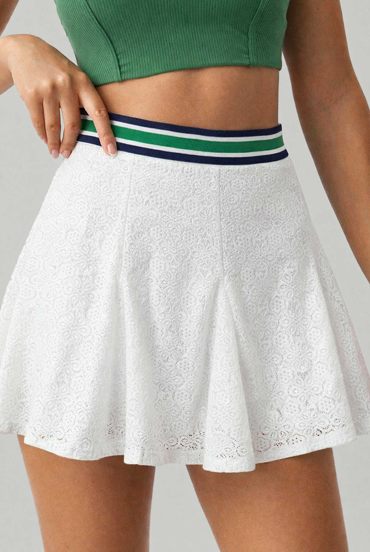 Women Knitted Nylon Yoga Skirts Sustainable Yoga Bottoms - BERLOOK