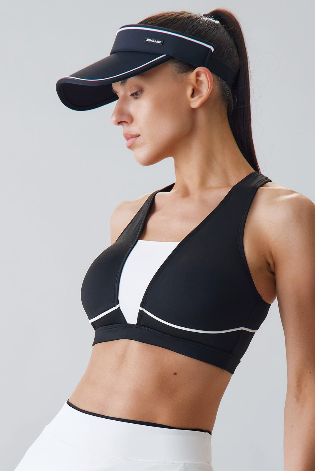 Women Knitted Nylon Yoga Sports Bras Sustainable Yoga Tops - BERLOOK