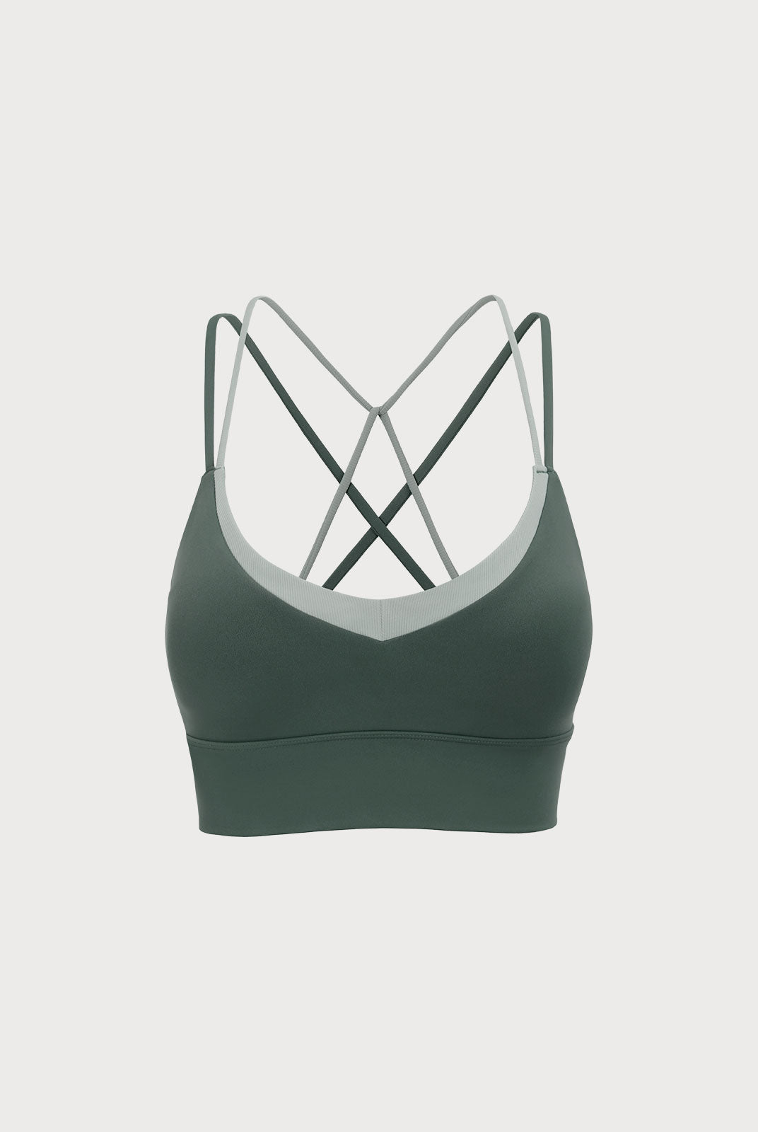 Women Knitted Nylon Yoga Sports Bras Sustainable Yoga Tops - BERLOOK