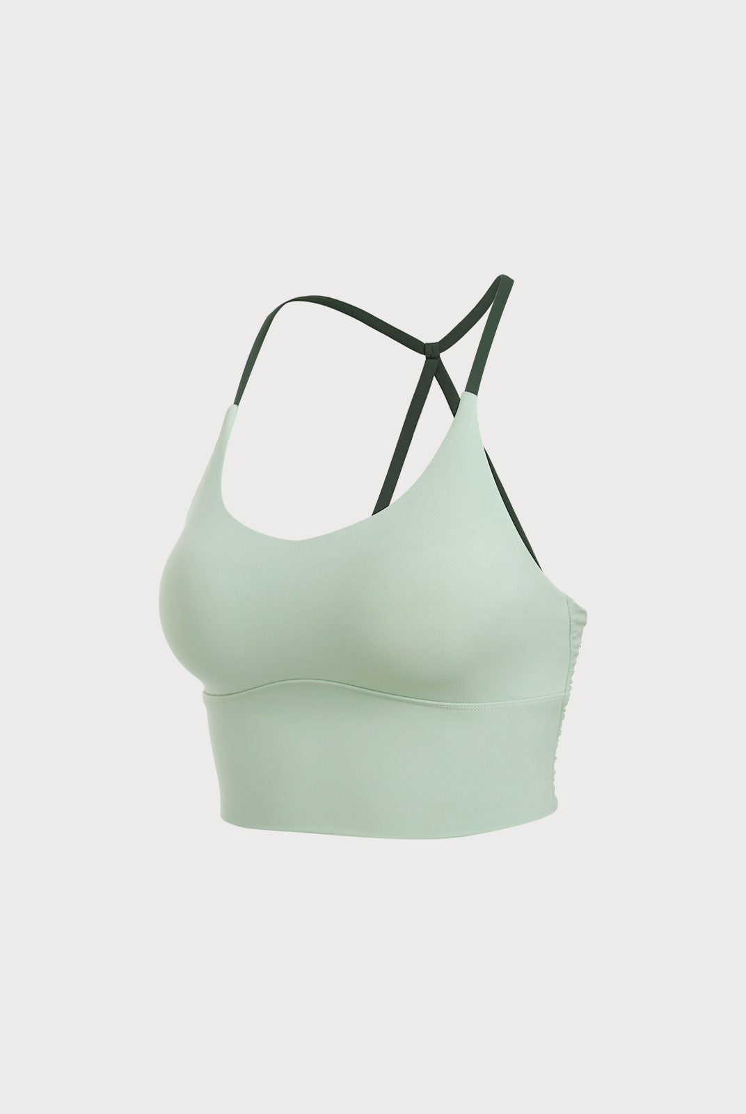 Women Knitted Nylon Yoga Sports Bras Sustainable Yoga Tops - BERLOOK