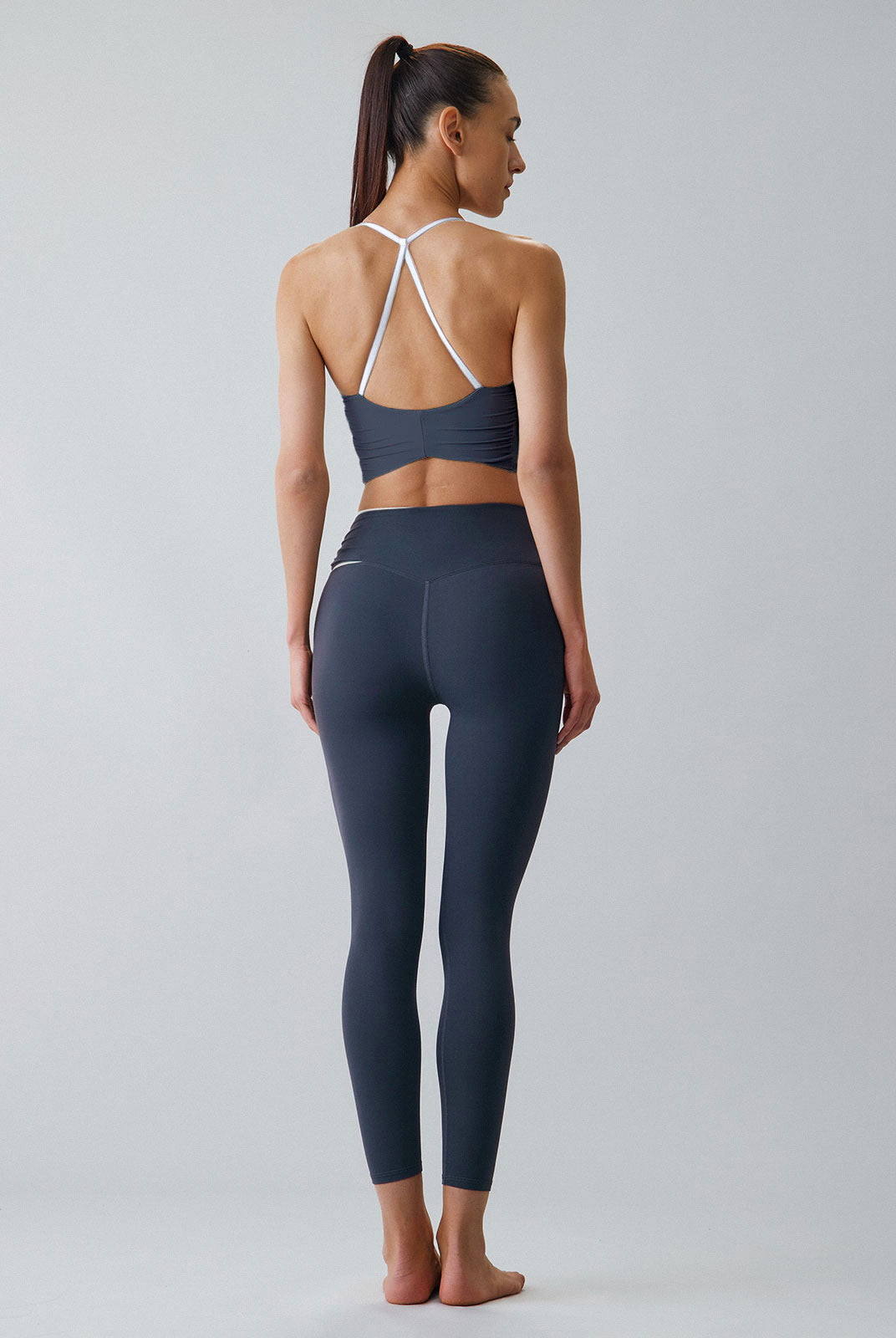 Women Knitted Nylon Yoga Sports Bras Sustainable Yoga Tops - BERLOOK
