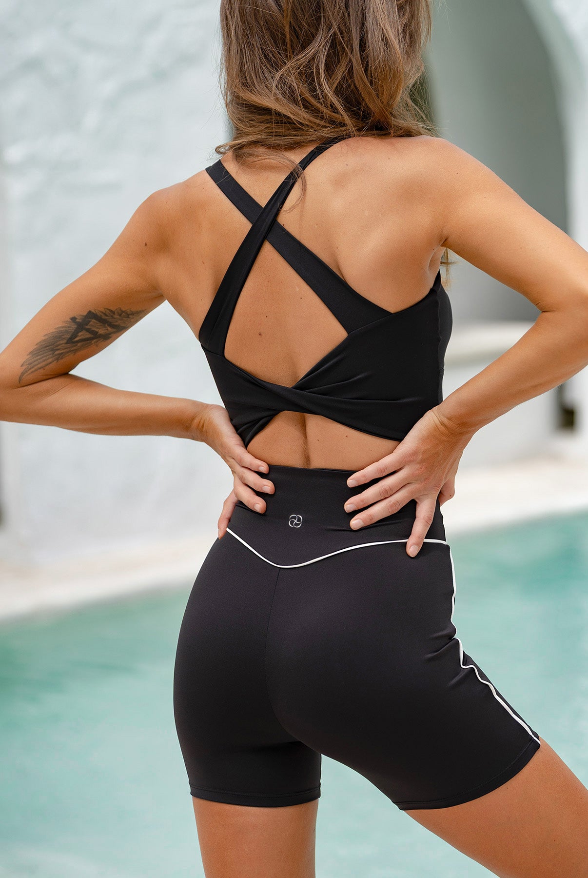 Women Knitted Nylon Yoga Sports Bras Sustainable Yoga Tops - BERLOOK