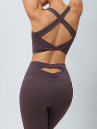 Women Knitted Nylon Yoga Sports Bras Sustainable Yoga Tops - BERLOOK