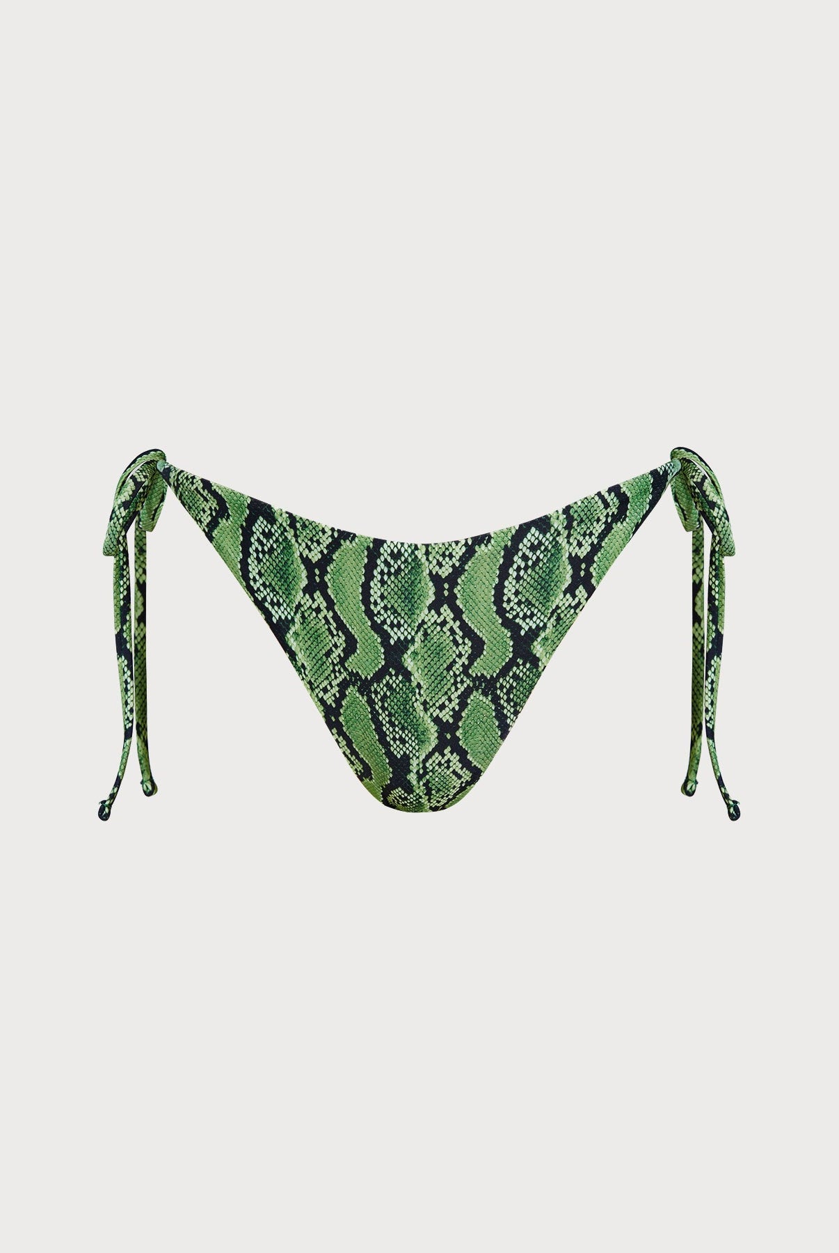 Women Knitted Polyamide Printed Bikini Bottoms Green Sustainable Bikinis - BERLOOK