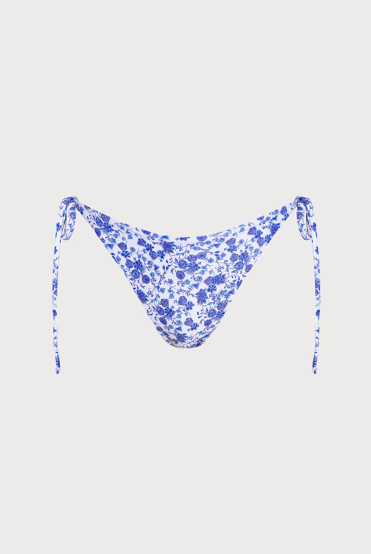 Women Knitted Polyester Bikini Bottoms Blue Sustainable Bikinis - BERLOOK