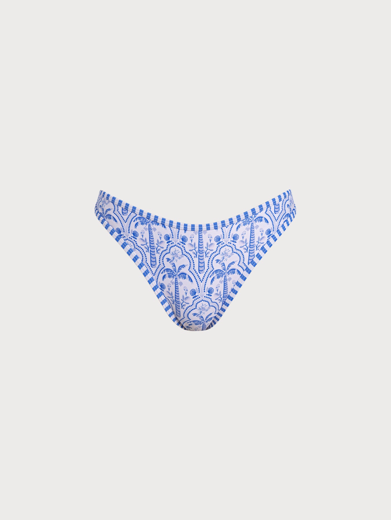 Women Knitted Polyester Bikini Bottoms Blue Sustainable Bikinis - BERLOOK