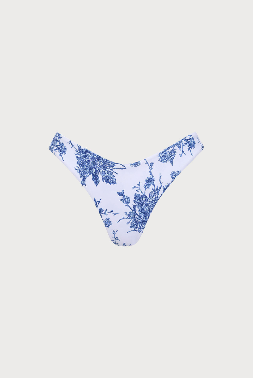 Women Knitted Polyester Bikini Bottoms Blue Sustainable Bikinis - BERLOOK
