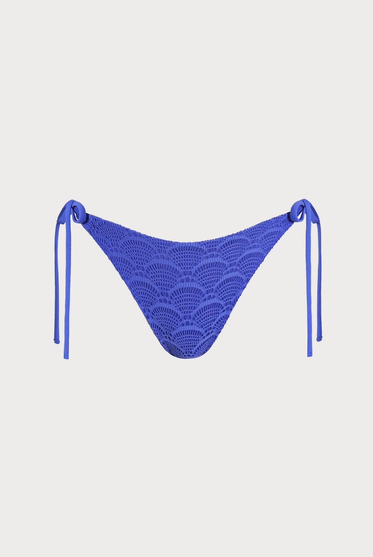 Women Knitted Polyester Bikini Bottoms Royal Blue Sustainable Bikinis - BERLOOK