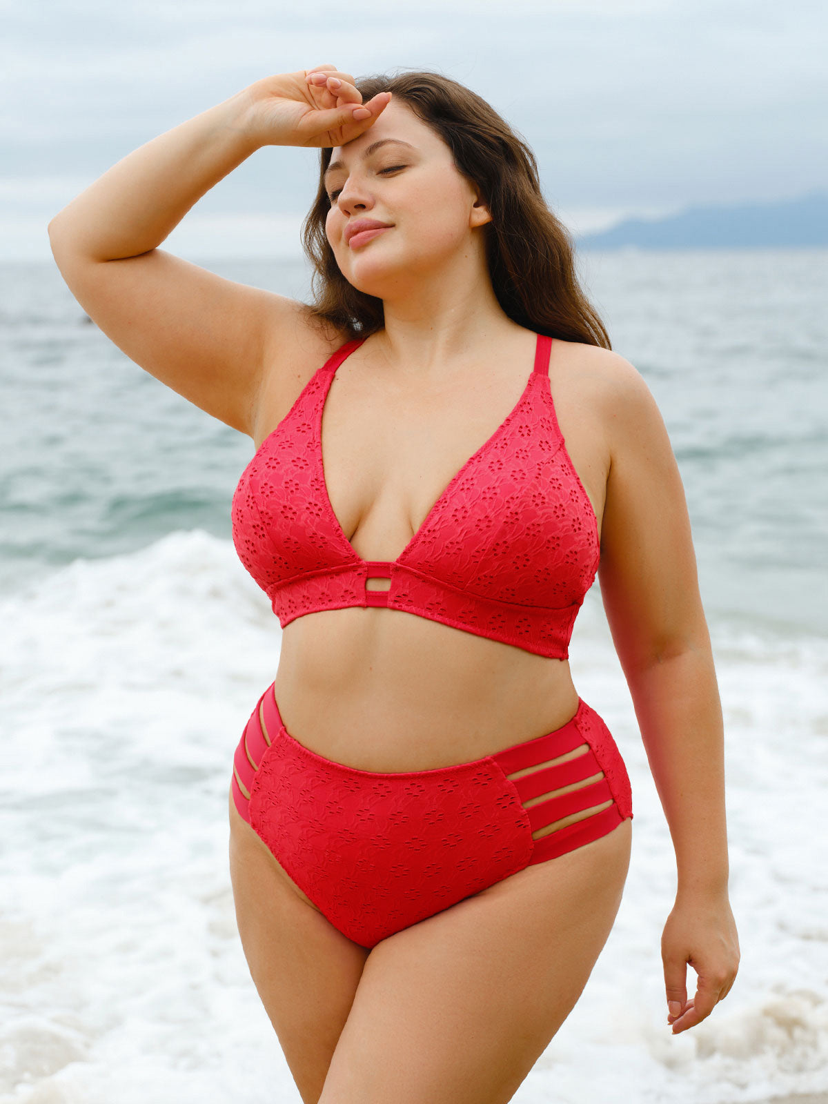 Women Knitted Polyester Bikini Bottoms Sustainable Plus Size Bikinis - BERLOOK