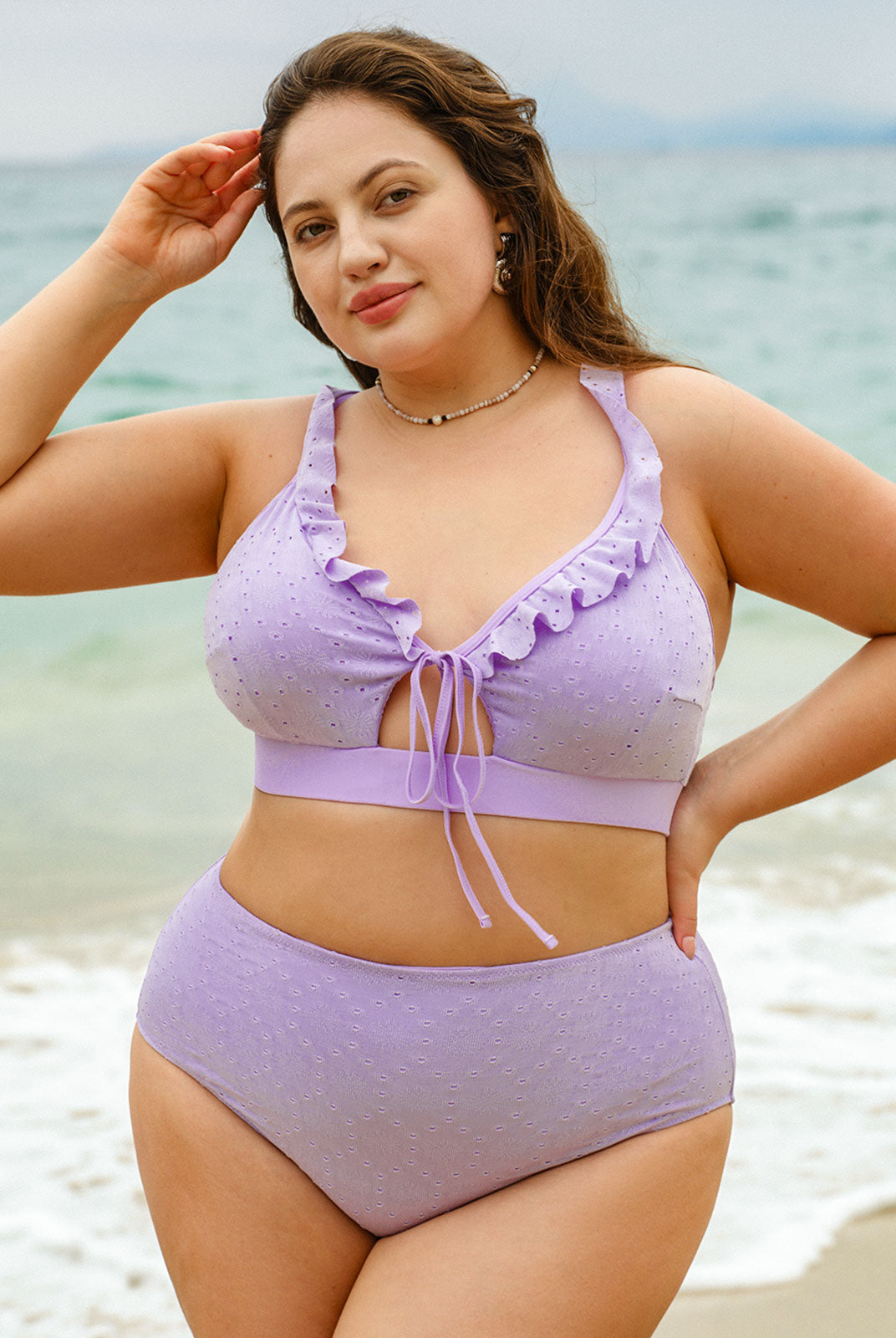 Women Knitted Polyester Bikini Bottoms Sustainable Plus Size Bikinis - BERLOOK