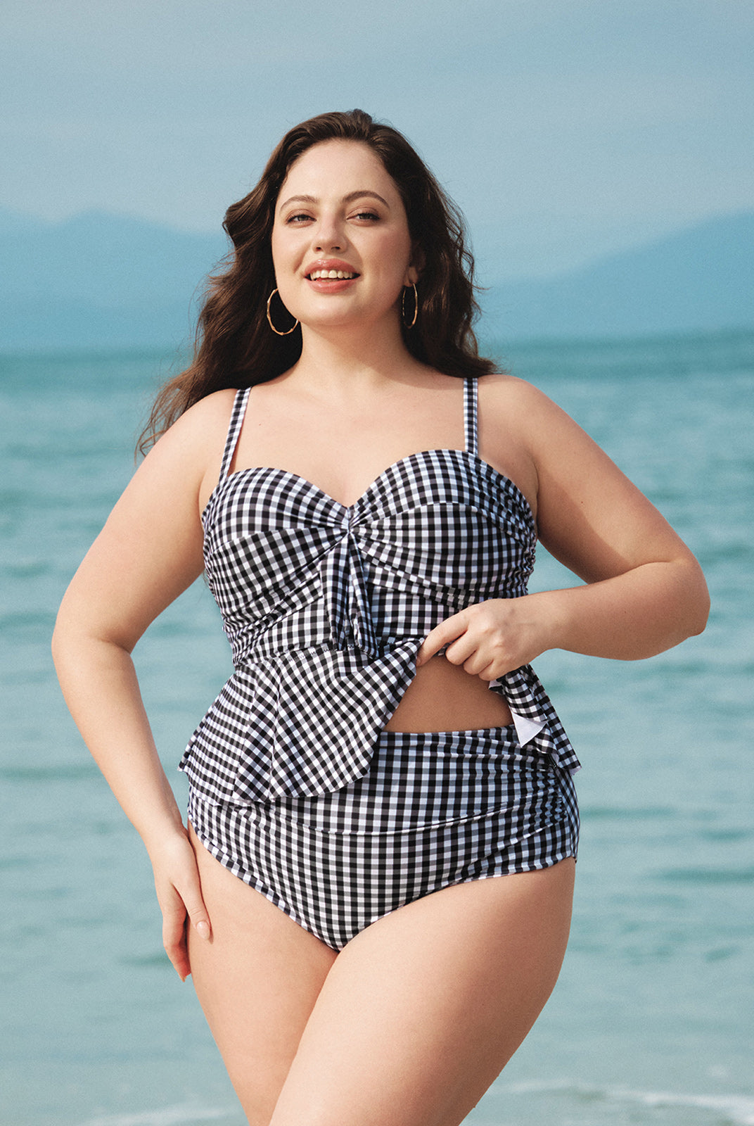 Women Knitted Polyester Bikini Bottoms Sustainable Plus Size Tankinis - BERLOOK