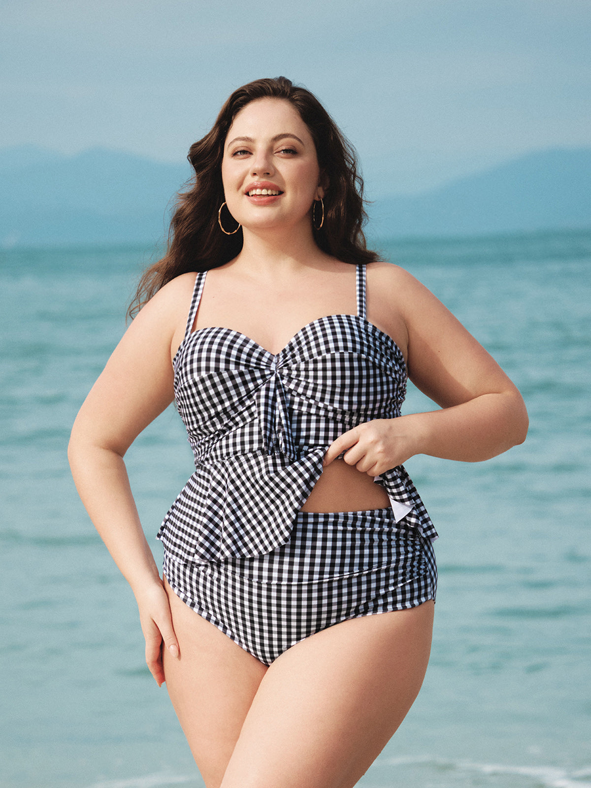 Women Knitted Polyester Bikini Bottoms Sustainable Plus Size Tankinis - BERLOOK