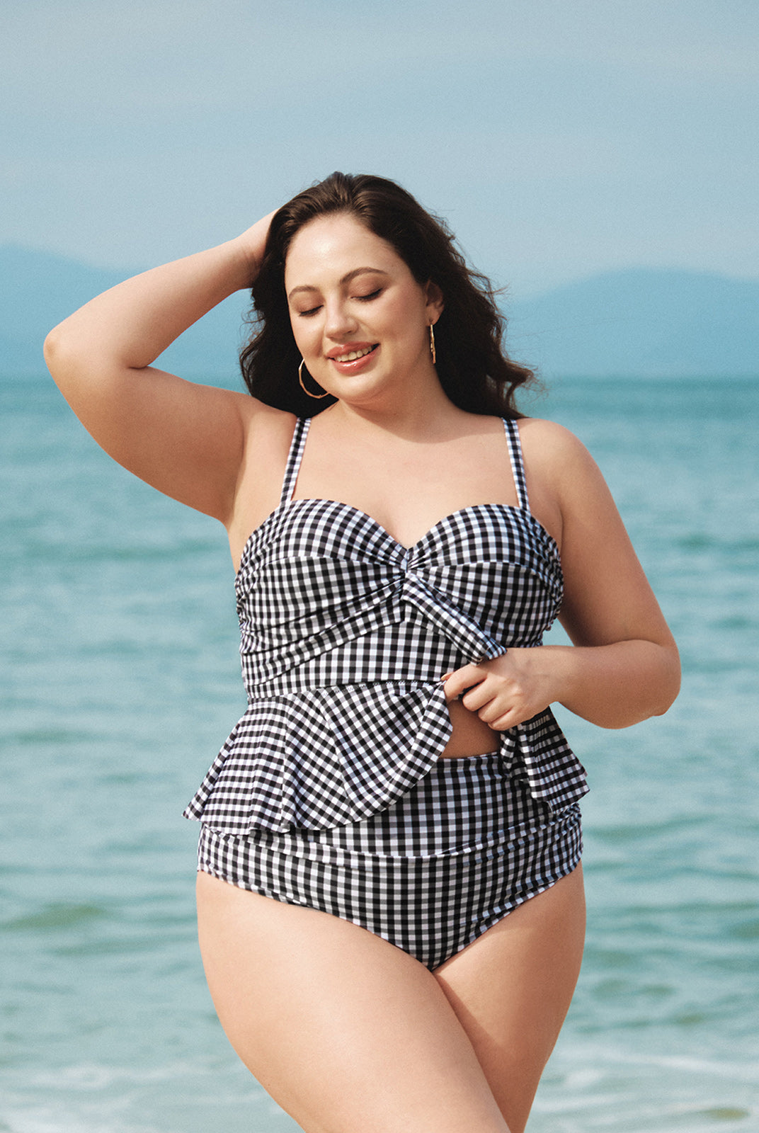 Women Knitted Polyester Bikini Bottoms Sustainable Plus Size Tankinis - BERLOOK