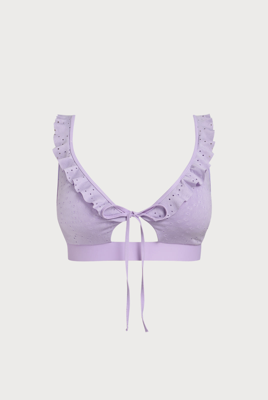 Women Knitted Polyester Bikini Tops Sustainable Plus Size Bikinis - BERLOOK