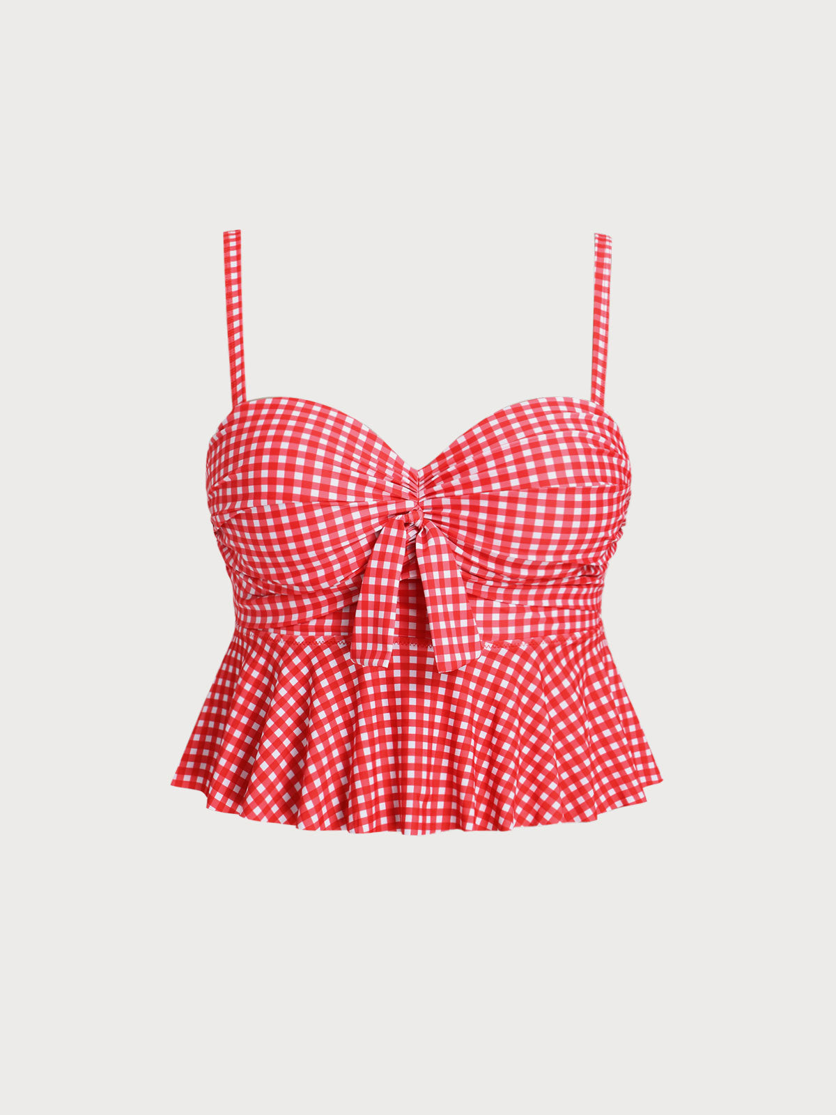 Women Knitted Polyester Bikini Tops Sustainable Plus Size Bikinis - BERLOOK