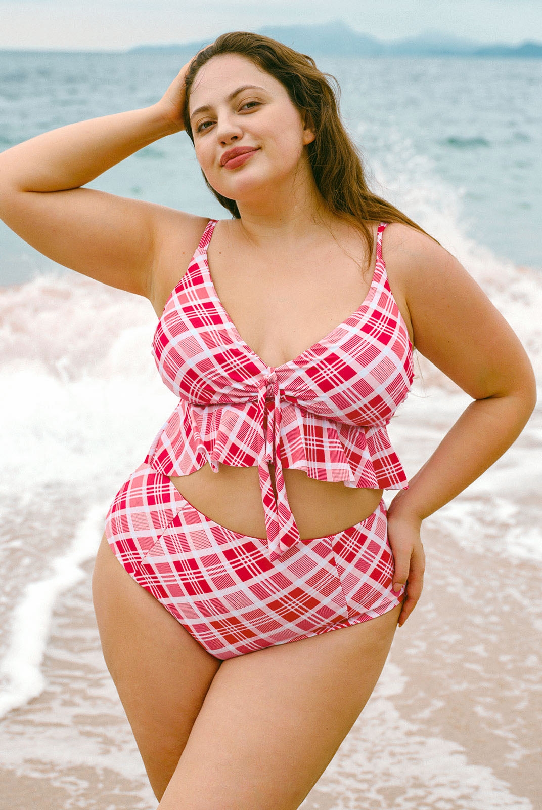 Women Knitted Polyester Bikini Tops Sustainable Plus Size Bikinis - BERLOOK