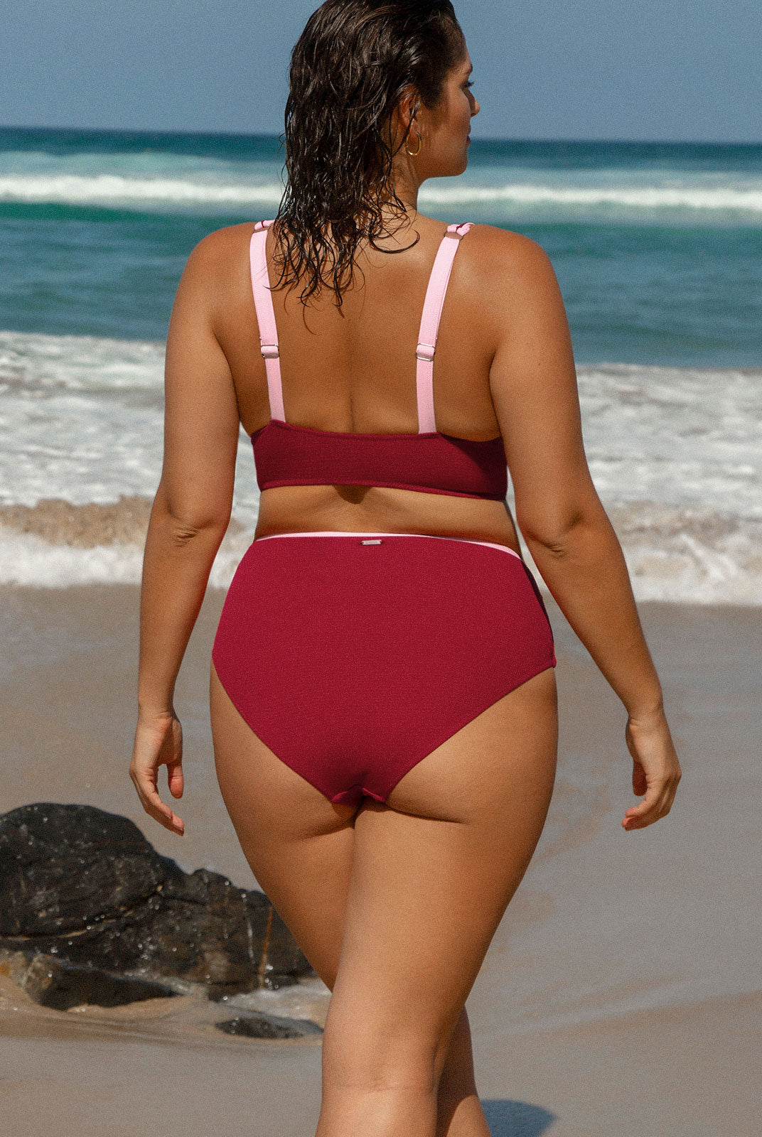 Women Knitted Polyester Bikini Tops Sustainable Plus Size One-Pieces - BERLOOK