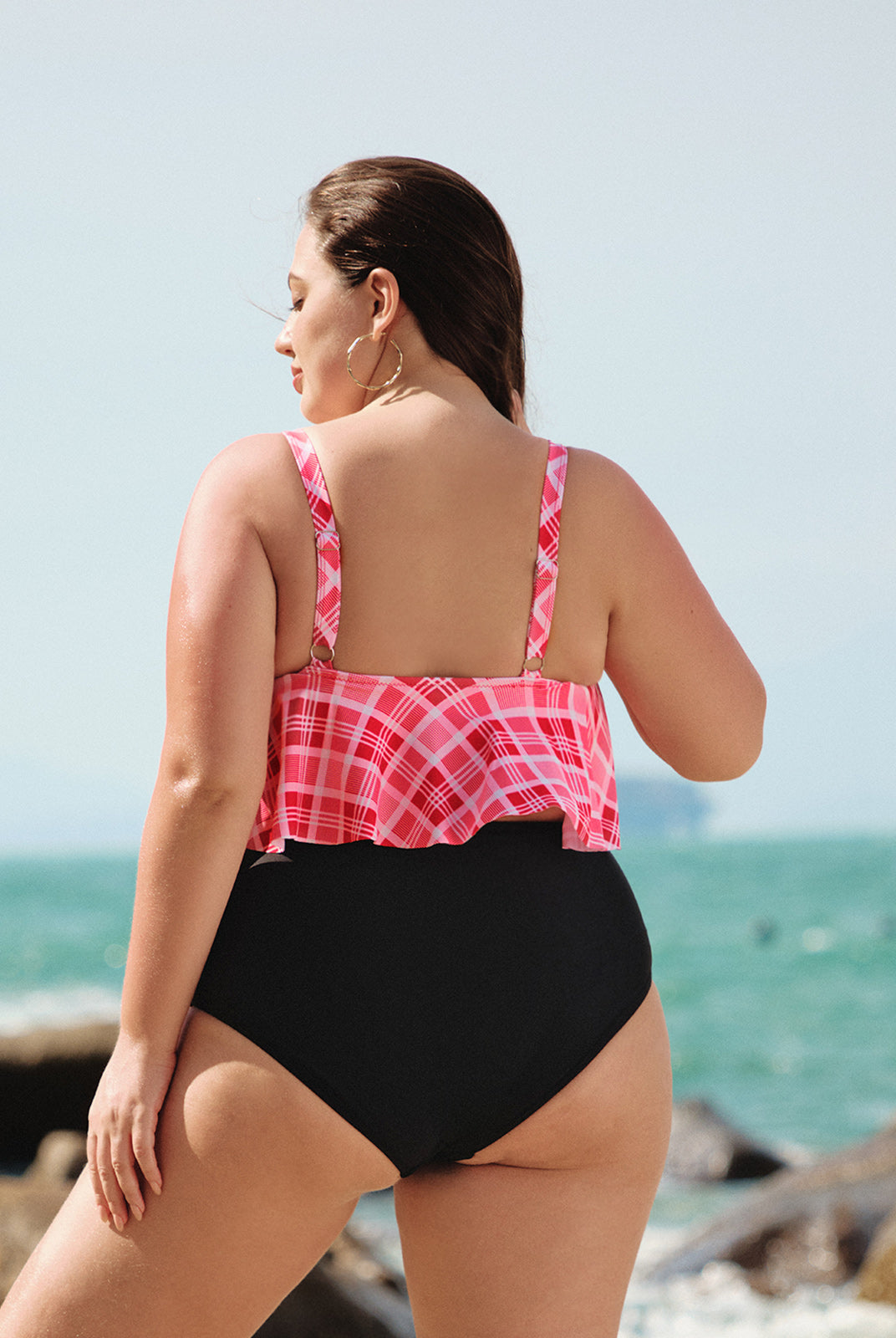 Women Knitted Polyester Bikini Tops Sustainable Plus Size Tankinis - BERLOOK
