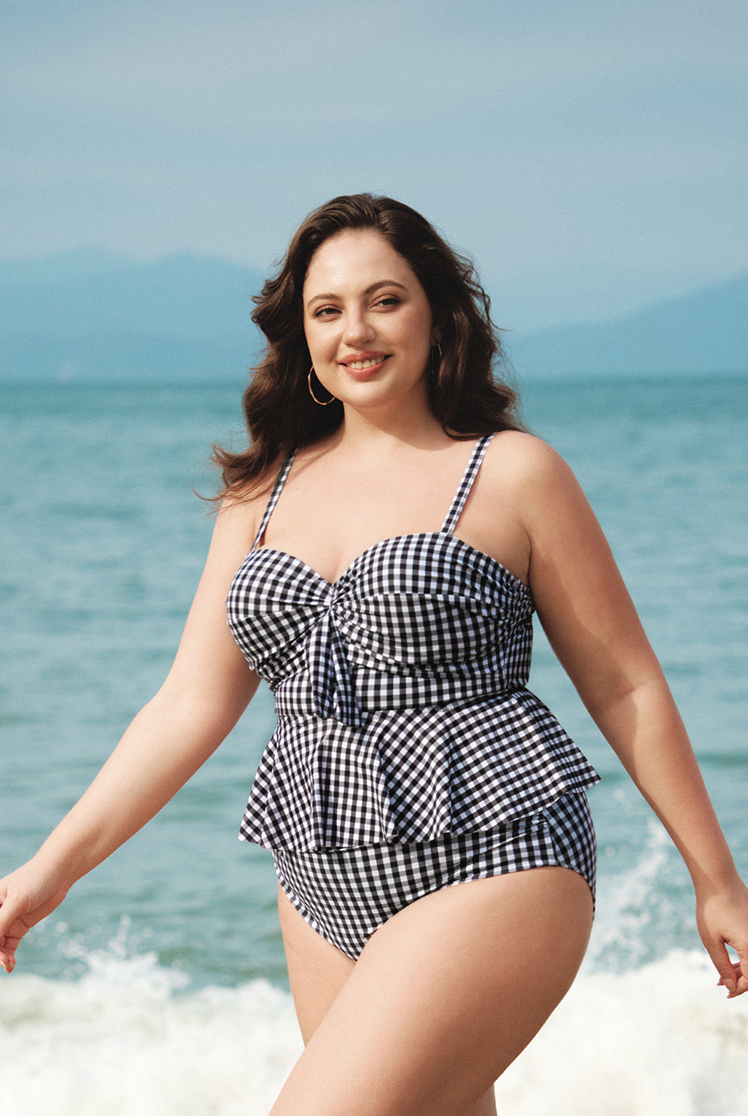 Women Knitted Polyester Bikini Tops Sustainable Plus Size Tankinis - BERLOOK