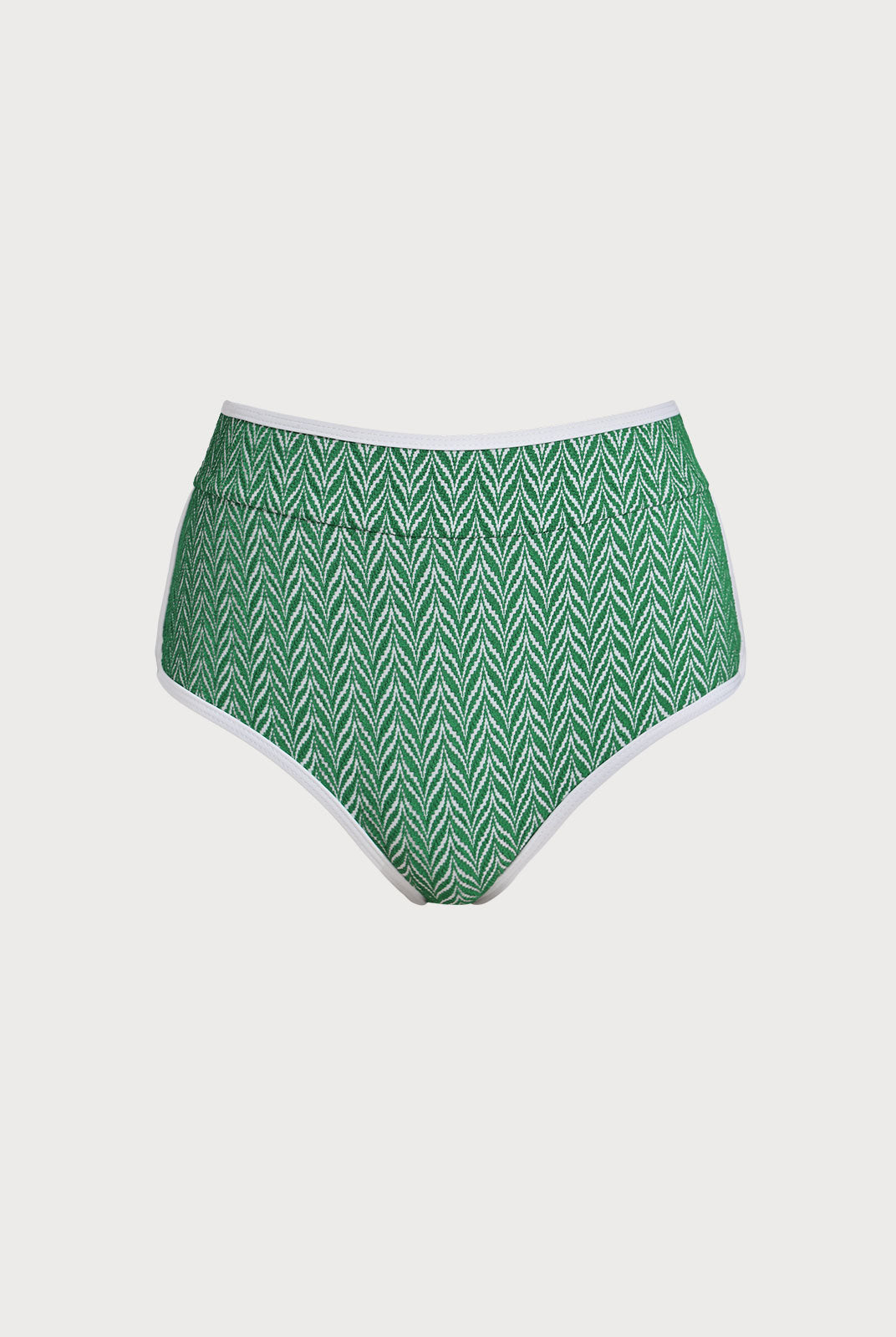 Women Knitted Polyester Blended Bikini Bottoms Dark Green Sustainable Surfing Clothes - BERLOOK