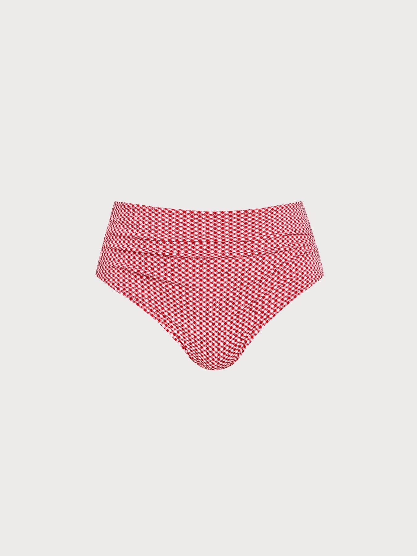 Women Knitted Polyester blended Bikini Bottoms Red Sustainable Plus Size Bikinis - BERLOOK