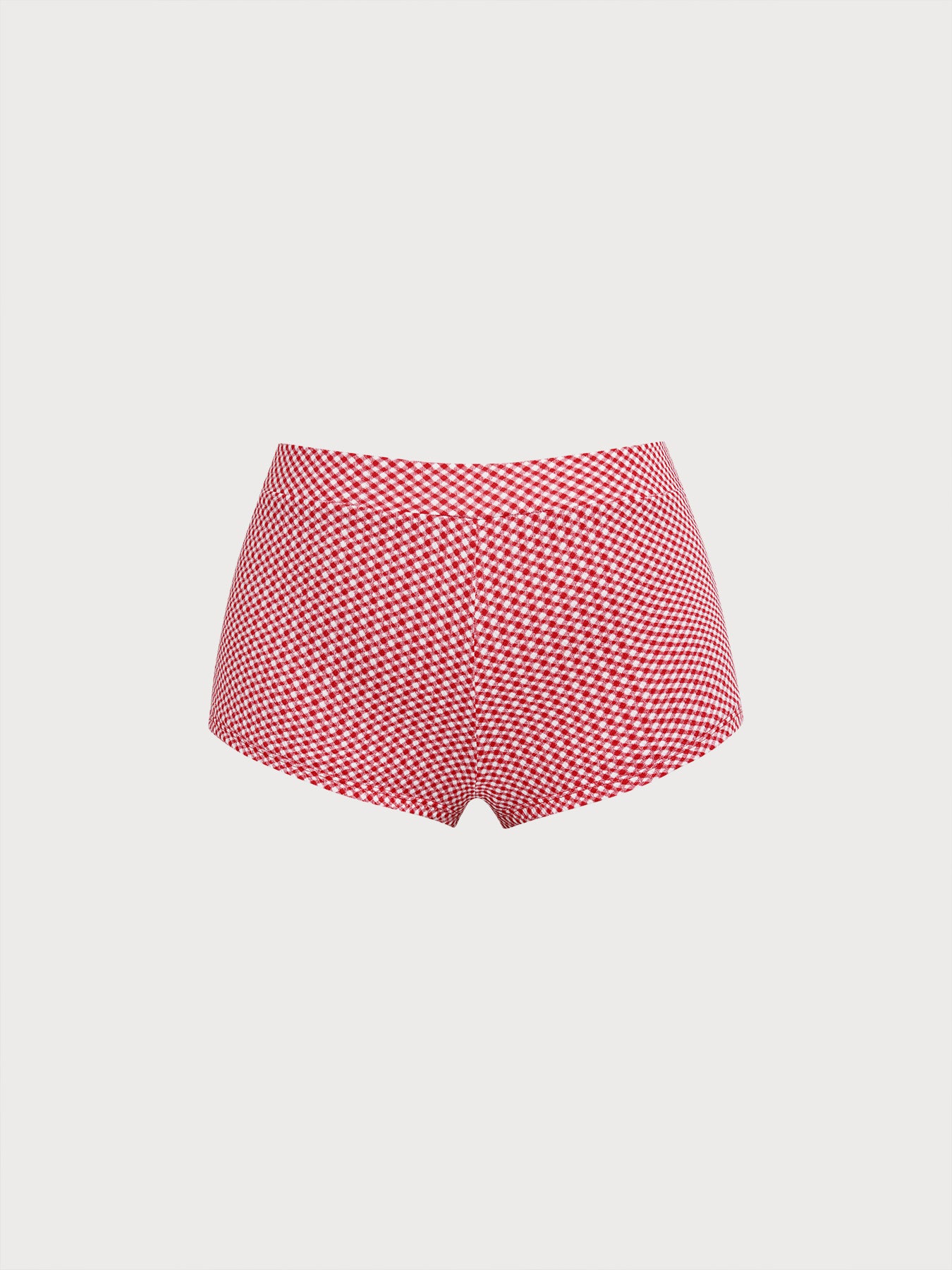 Women Knitted Polyester blended Bikini Bottoms Red Sustainable Plus Size Bikinis - BERLOOK