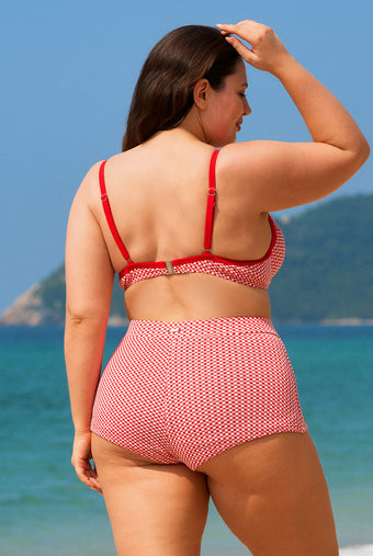 Women Knitted Polyester blended Bikini Bottoms Sustainable Plus Size Bikinis - BERLOOK